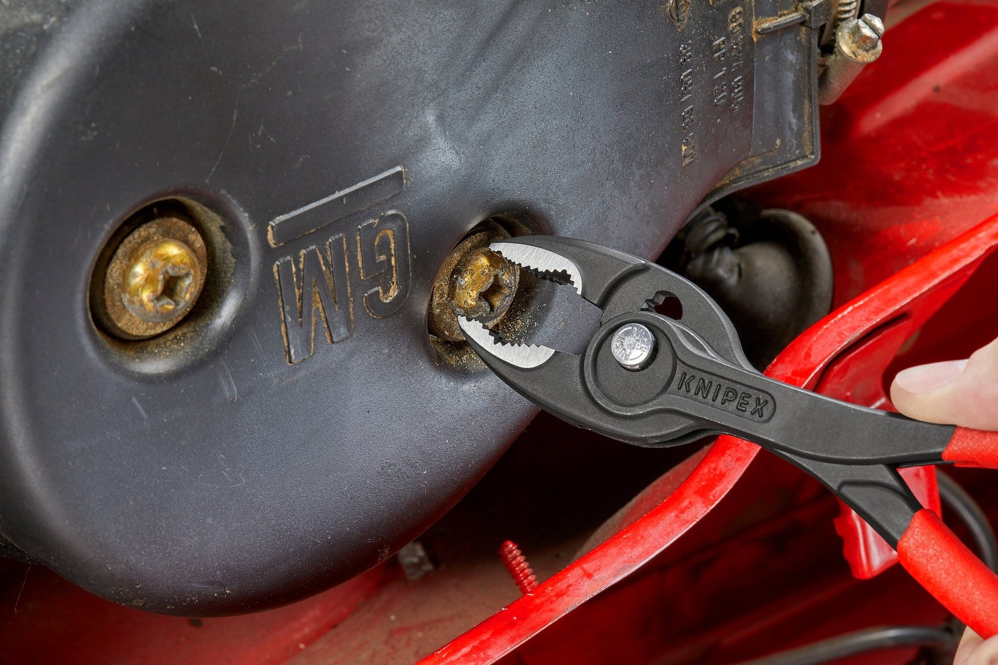 Knipex 82 01 200 - Alicate agarre frontal ajustable Knipex TwinGrip 200 mm. con mangos PVC - Ferrotecnia