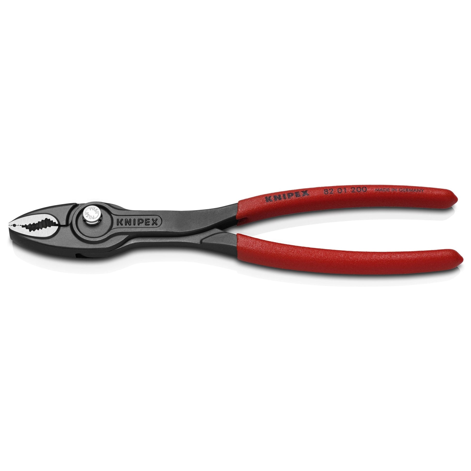 Knipex 82 01 200 - Alicate agarre frontal ajustable Knipex TwinGrip 200 mm. con mangos PVC - Ferrotecnia