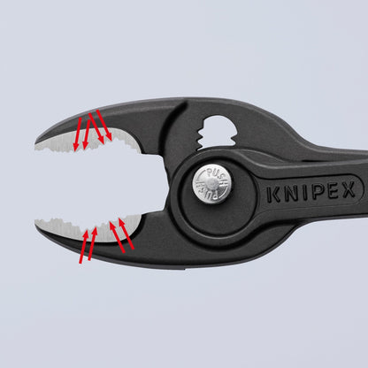 Knipex 82 01 200 - Alicate agarre frontal ajustable Knipex TwinGrip 200 mm. con mangos PVC - Ferrotecnia