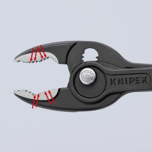 Knipex 82 02 200 - Alicate agarre frontal ajustable Knipex TwinGrip 200 mm. con mangos bicomponentes - Ferrotecnia