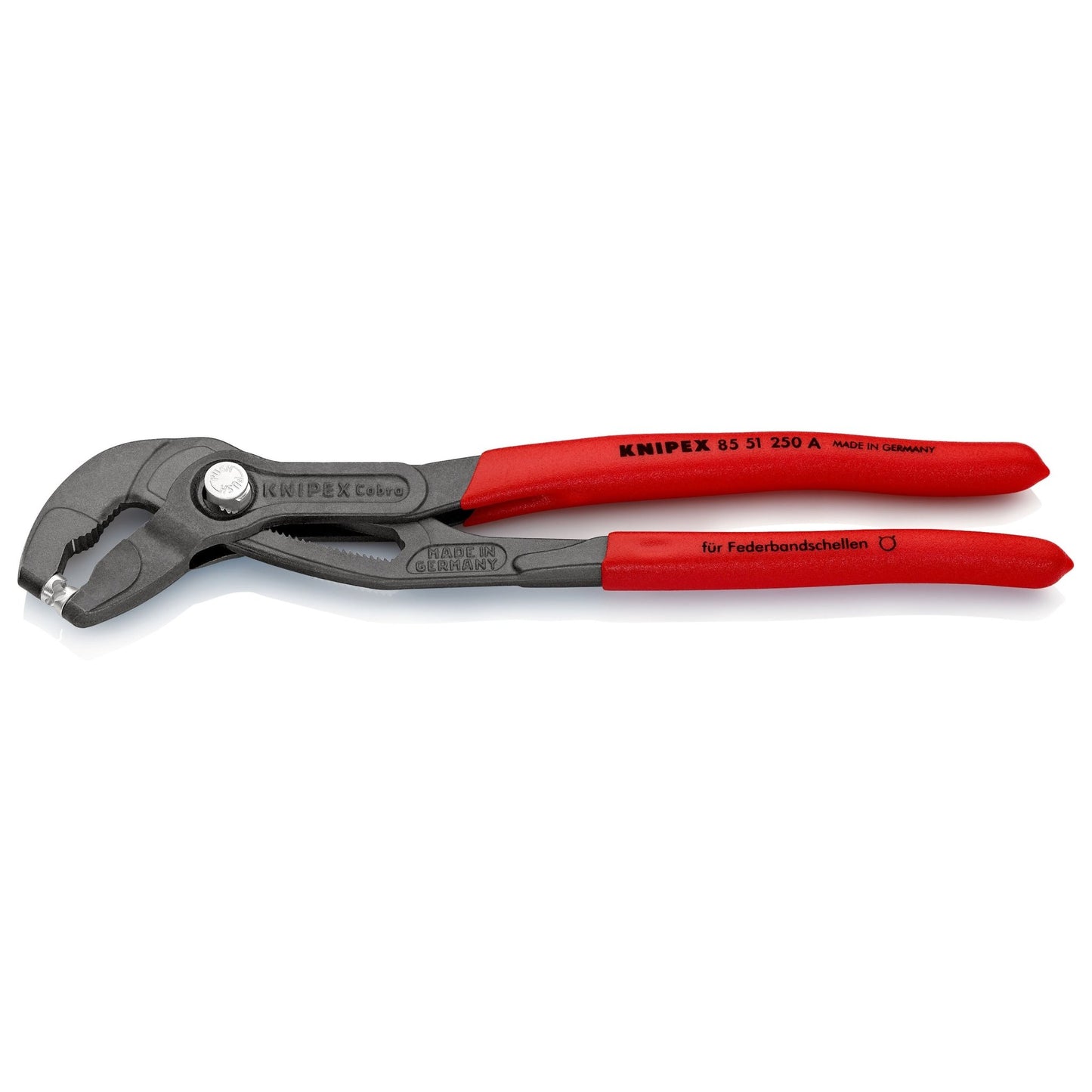 Knipex 85 51 250 A - Tenaza para abrazaderas Knipex 250 mm. con mangos PVC - Ferrotecnia