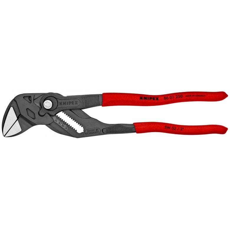 Knipex 86 01 250 - Tenaza llave Knipex 250 mm con mangos PVC y acabado negro atramentado - Ferrotecnia