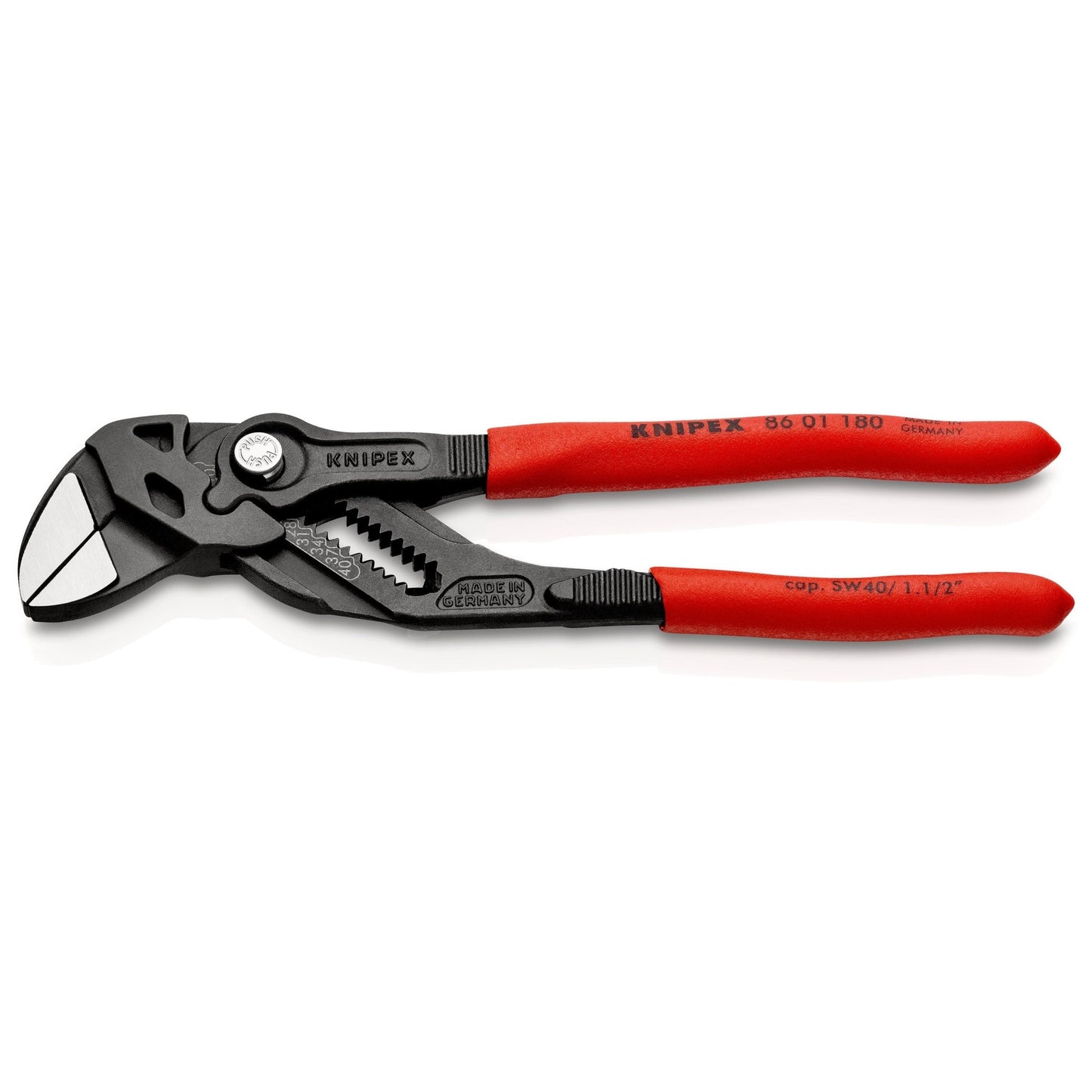 Knipex 86 01 250 - Tenaza llave Knipex 250 mm con mangos PVC y acabado negro atramentado - Ferrotecnia