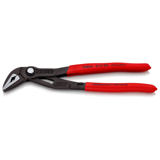 Knipex 87 51 250 - Tenaza Cobra® ES 250 mm con mangos PVC - Ferrotecnia