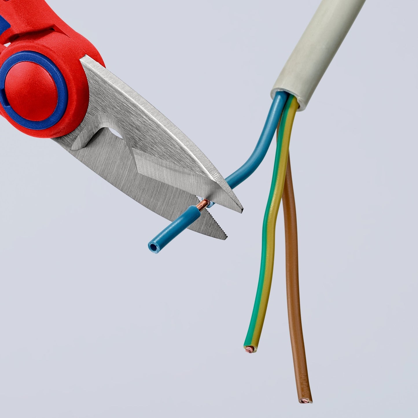 Knipex 95 05 10 SB - Tijera de electricista Knipex (en embalaje autoservicio) - Ferrotecnia