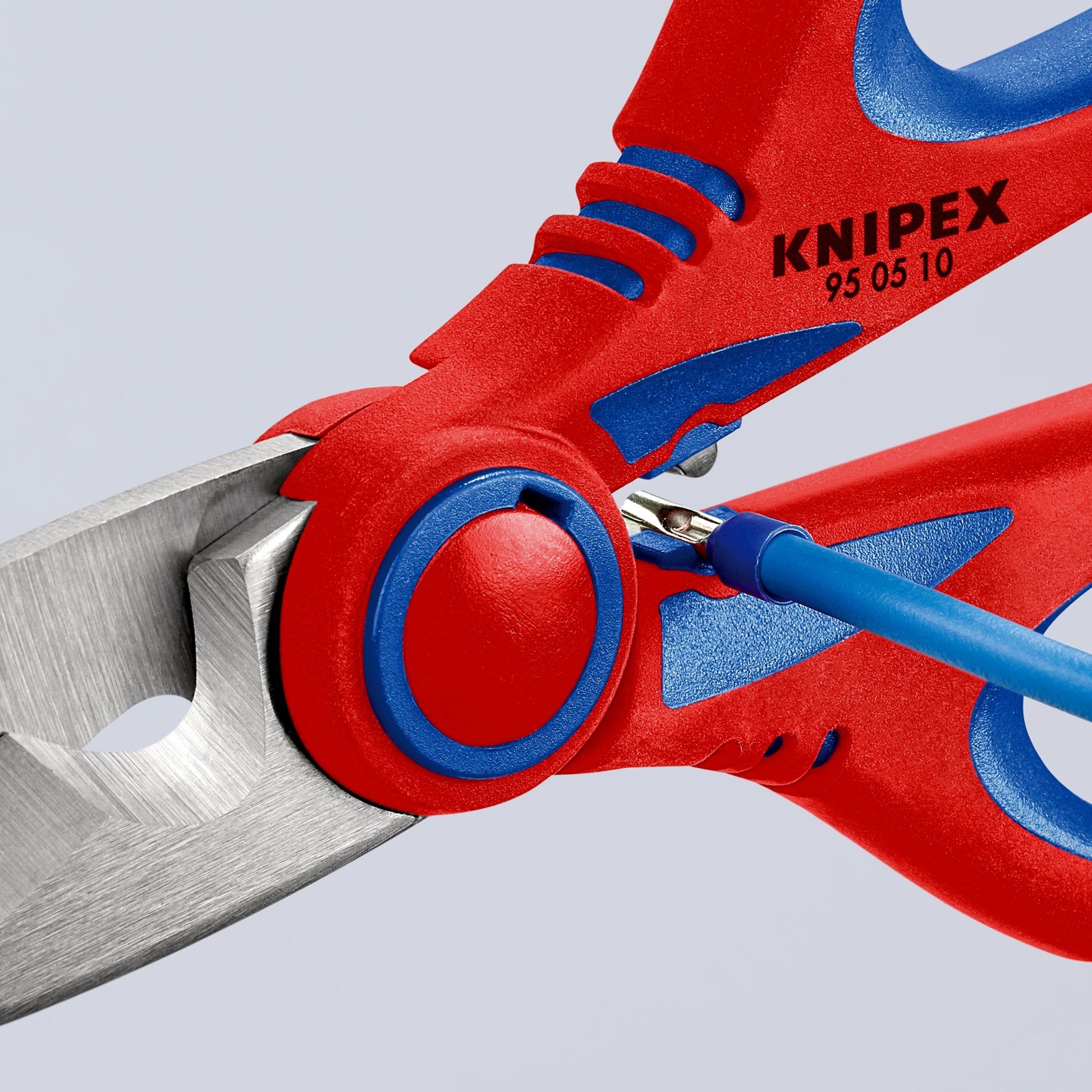 Knipex 95 05 10 SB - Tijera de electricista Knipex (en embalaje autoservicio) - Ferrotecnia