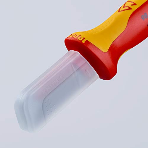 Knipex 98 54 SB - Cuchillo aislado VDE para cable Knipex 190 mm. con lomo protegido (en embalaje autoservicio) - Ferrotecnia