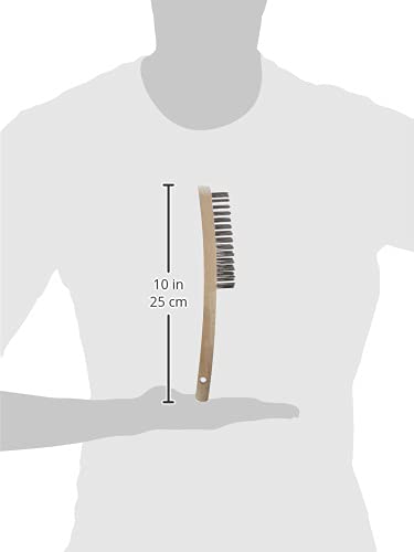 LessMann 100031 - Hand brushes 3 rows steel wire STA straight approx. 0,35 mm "LESSMANN" - Ferrotecnia
