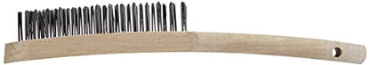 LessMann 100031 - Hand brushes 3 rows steel wire STA straight approx. 0,35 mm "LESSMANN" - Ferrotecnia