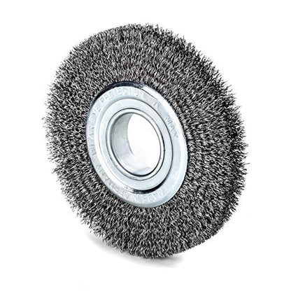 LessMann 344172 - Cepillo circular LessMann 150x22/24 mm. alambre de acero ondulado STA0,35 - Ferrotecnia