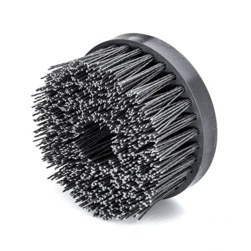 LessMann 405845 - Disc brush plastic body PP dia 130 mm 4 rows abrasive nylon SIC K 80 / 1,20 mm high 50 mm thread M 14 RPM 2500 body dia 130 x 20 mm - Ferrotecnia