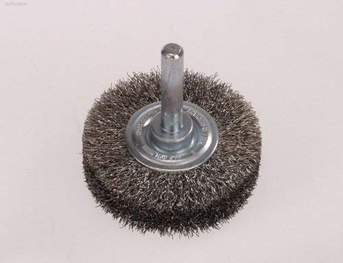 LessMann 413142 - Cepillo circular con espiga LessMann 30 mm. alambre de acero ondulado STA 0,20 - Ferrotecnia