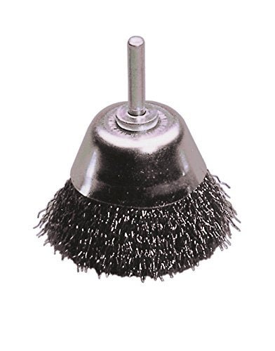 LessMann 430123 - Cepillo taza con espiga LessMann DIY 50 mm. alambre de acero ondulado STA 0,30 - Ferrotecnia