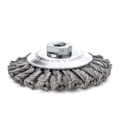 LessMann 471257 - Cepillo cónico LessMann 100x12 mm./M14x2,0 mm. alambre de acero trenzado STH 0,30 - Ferrotecnia