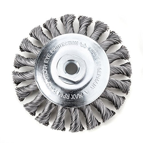 LessMann 471257 - Cepillo cónico LessMann 100x12 mm./M14x2,0 mm. alambre de acero trenzado STH 0,30 - Ferrotecnia