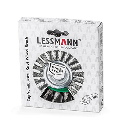 LessMann 472211 - Cepillo circular LessMann 115x14 mm./22,2 mm. alambre de acero trenzado, 20 mechones, STH 0,50 - Ferrotecnia