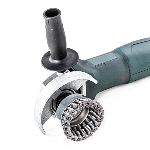 LessMann 486217 - Cepillo taza LessMann 100 mm./M14x2,0 mm. alambre de acero trenzado STH 0,50 - Ferrotecnia