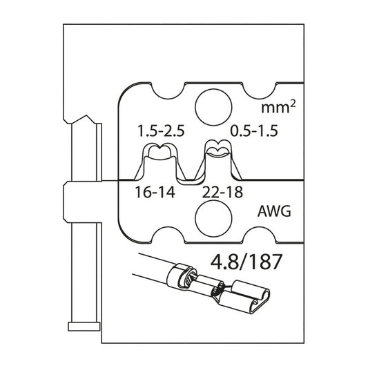 GEDORE 8140-10 - Module de connecteur plat (1830643)