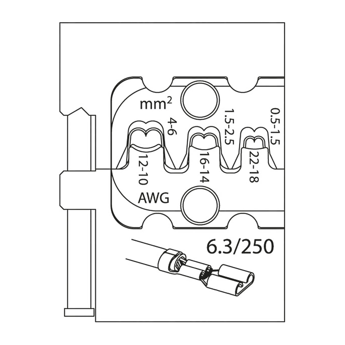GEDORE 8140-11 - Module de connecteur plat (1830651)
