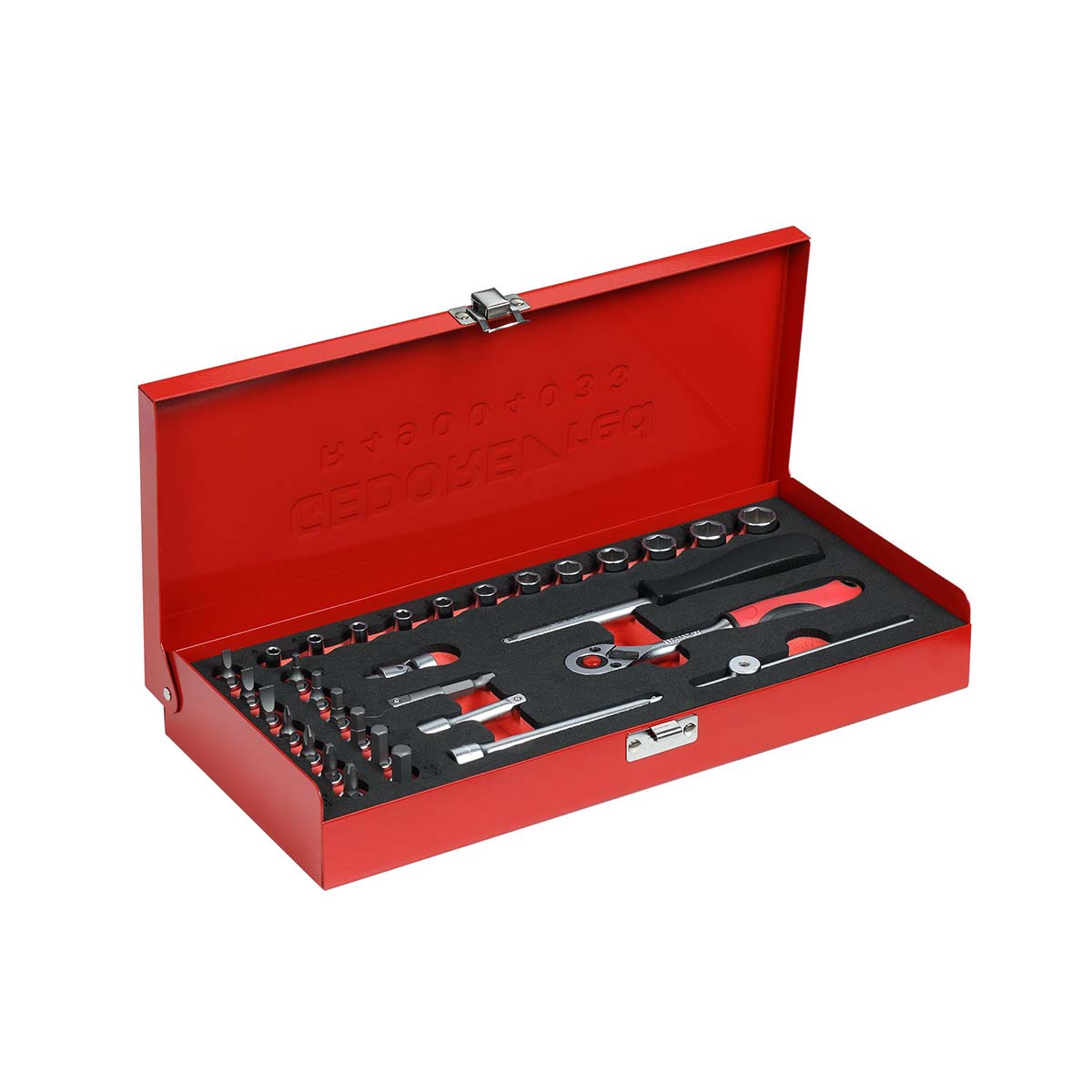 GEDORE red R49004033 - Juego de llaves de vaso de 1/4", 4-13 mm, 33 piezas (3300000)