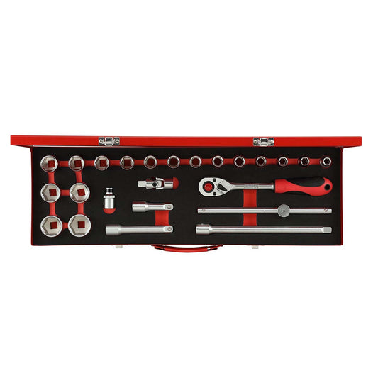 GEDORE red R69004024 - 1/2" socket wrench set 10-32 mm, 24 pieces (3300006)