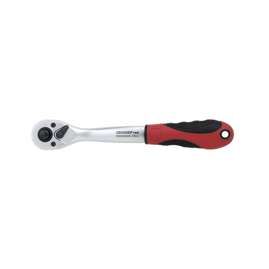 GEDORE red R50050009 - Reversible ratchet 3/8", angled, L=210 mm, return angle 5° (3300225)