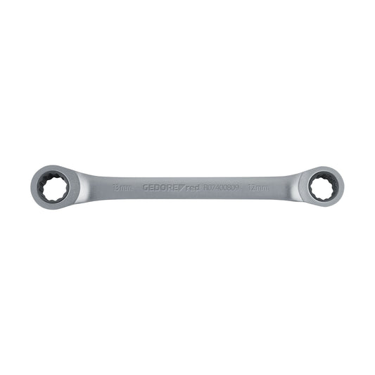 GEDORE red R07400809 - Double polygonal ratchet wrench, straight, 8x9 mm (3300891)