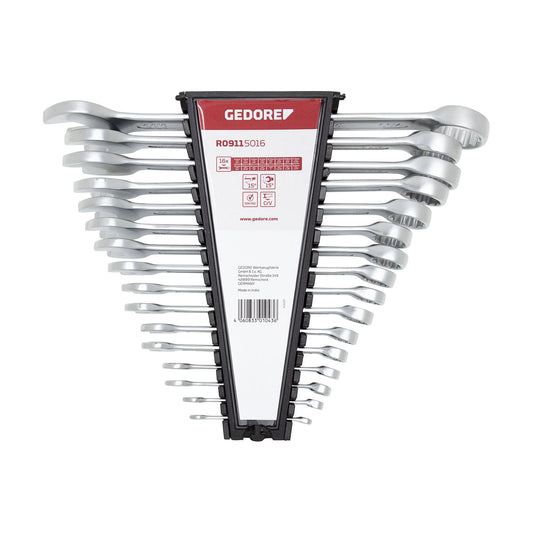 GEDORE red R09115016 - Inch combination wrench set AF 1/4"-1.1/4", 16 pieces (3301043)
