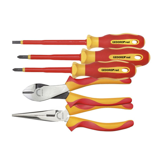 GEDORE red R39002005 - VDE tool set 2 pliers + PH + SL 5 pieces (3301414)