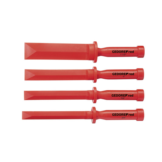 GEDORE red R91901004 Plastic Chisel Set, 4 Pieces (3301570)