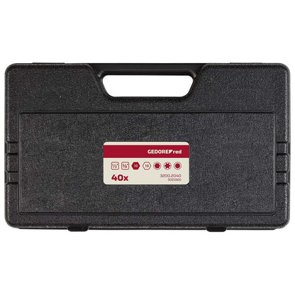 GEDORE rouge R35003040 - Coffret d'embouts TX+XZN+hexagonaux 10 mm, 40 pièces (3301572)