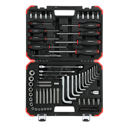 GEDORE rouge R68003075 - Jeu d'outils de vissage TORX incl. valise, 75 pièces (3301575)