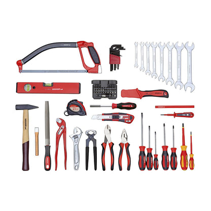 GEDORE rouge R21650072 - Jeu d'outils BASIC incl. mallette à outils, 72 pièces (3301630)