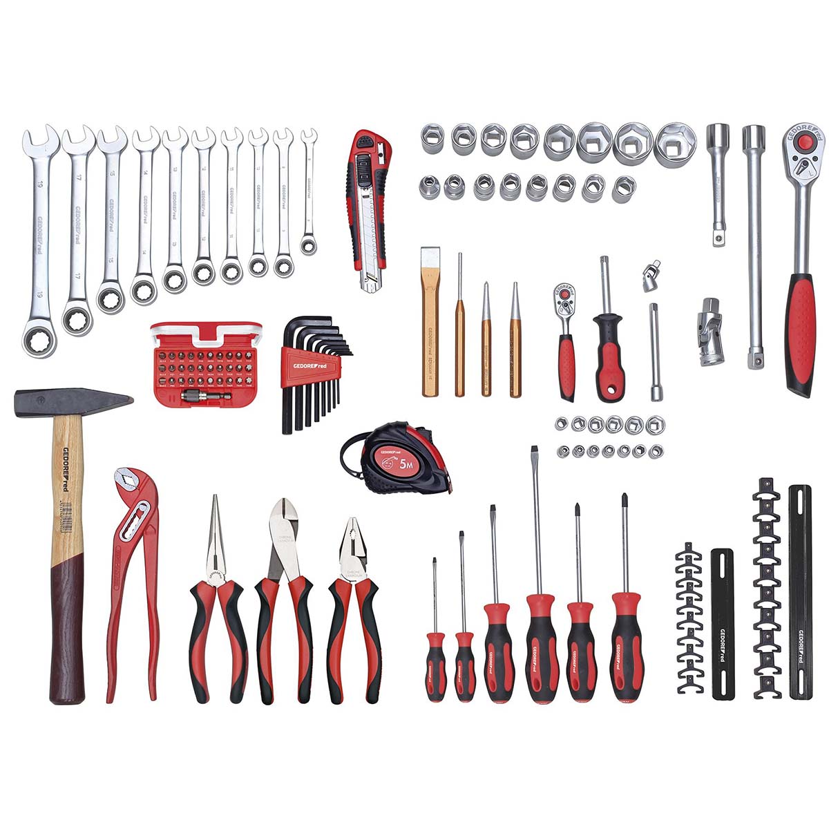 GEDORE rouge R21000108 - Coffret d'outils ALL-IN, 108 pièces, sans boîte (3301642)