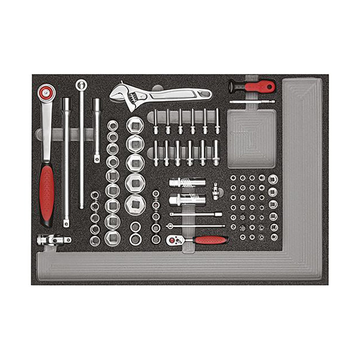 GEDORE rouge R21560005 - Servante d'atelier MÉCANICIEN avec assortiment de 129 outils (3300031)