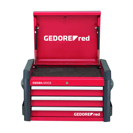 GEDORE rouge R20240003 - Coffre à outils MÉCANICIEN, avec 3 tiroirs 446x724x470 mm (3301696)