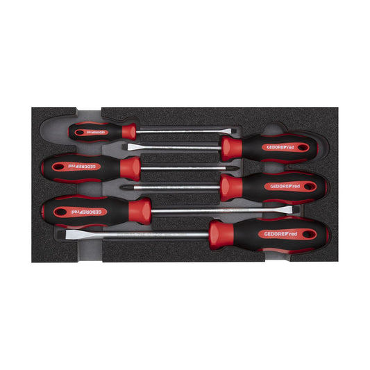 GEDORE red R22150013 - PH + SL screwdriver set, CT 2/6 module, 6 pieces (3301712)