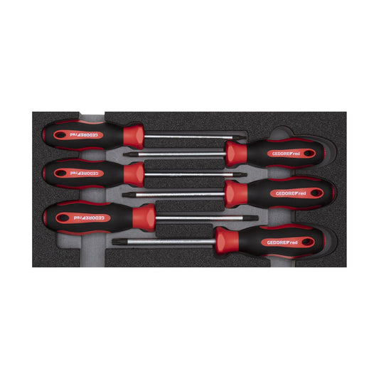 GEDORE red R22150015 - TX screwdriver set, in CT 2/6 module, 6 pieces (3301714)