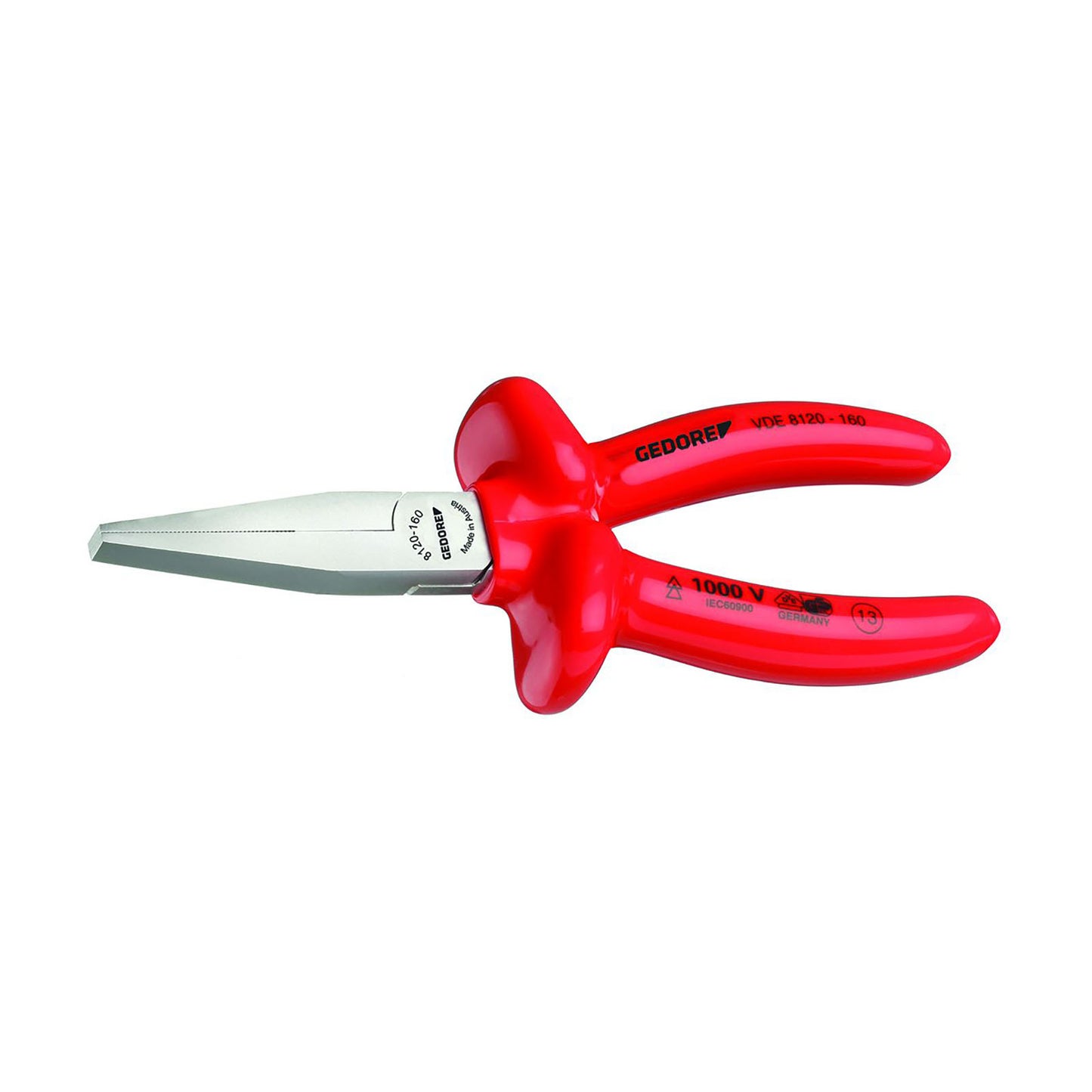 GEDORE VDE 8120-160 - VDE flat mouth pliers 160 (6715330)
