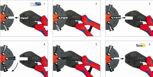 Rennsteig 629 005 3 - Alicate para crimpar Rennsteig MultiCrimp (con 5 mordazas) - Ferrotecnia