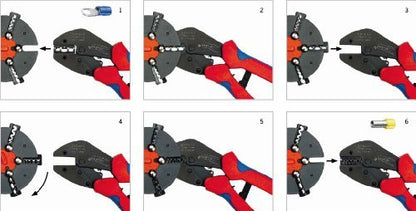 Rennsteig 629 005 3 - Alicate para crimpar Rennsteig MultiCrimp (con 5 mordazas) - Ferrotecnia