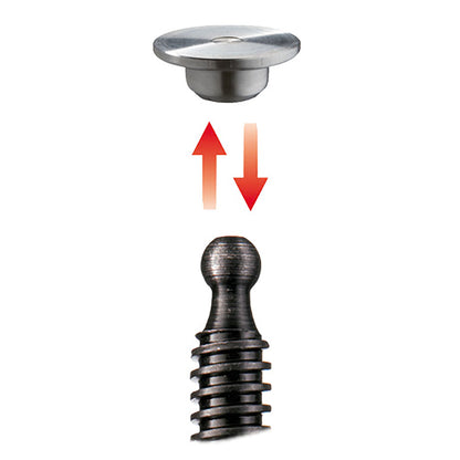 Bessey GZ40-8-2K - All-steel clamping screw with two-component handle Bessey GZ 400/80