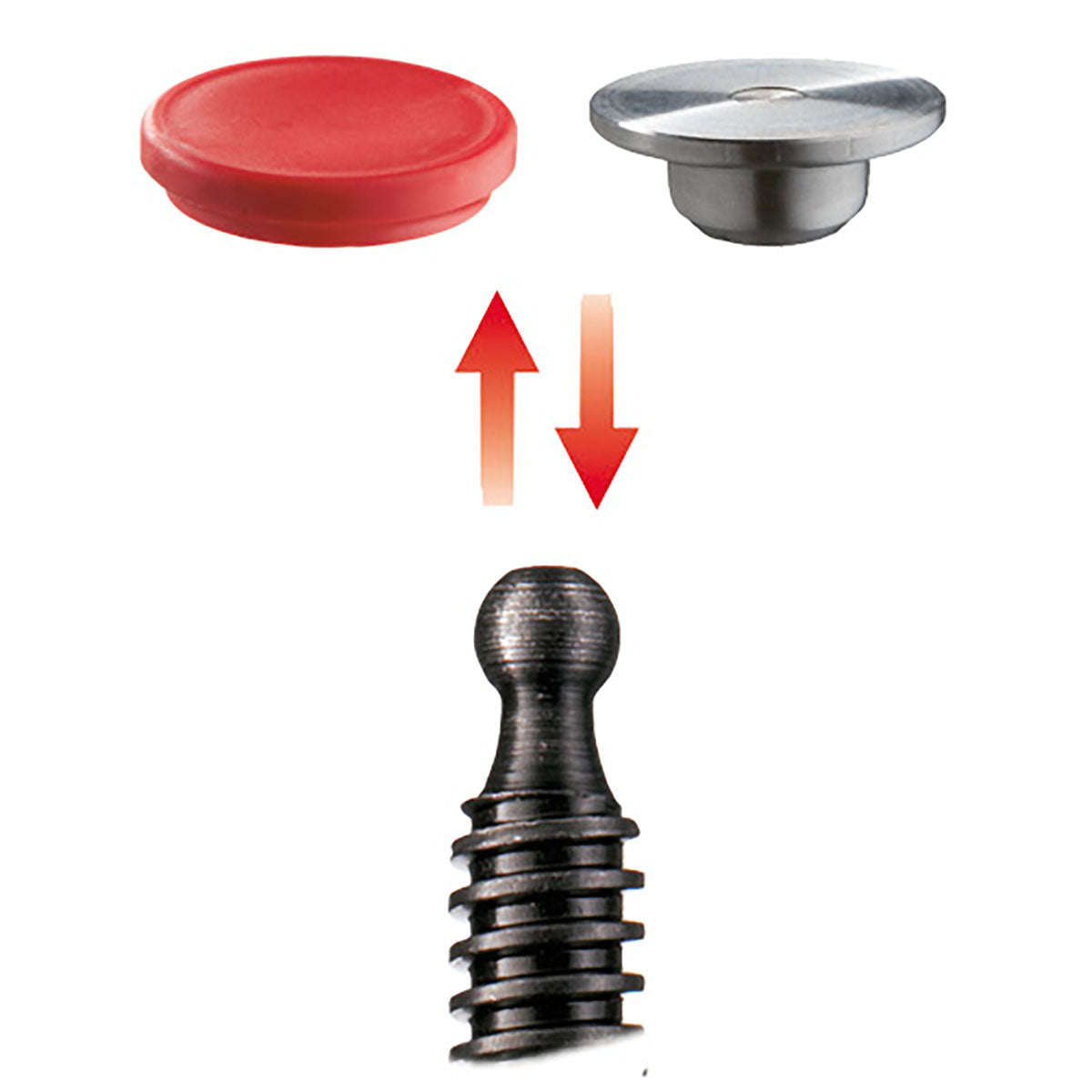 Bessey TG40S10-2K - Tightening screw with two-component handle Bessey TG 400/100