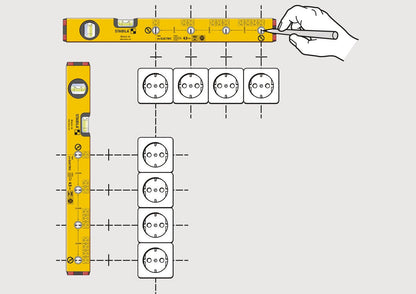 Stabila 161354 - Nivel para electricistas Stabila Serie 70 E de 43 cm. - Ferrotecnia
