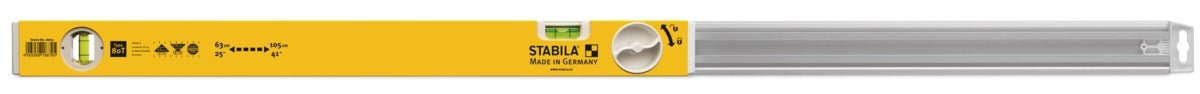 Stabila 188795 - Nivel de burbuja telescópico de 63 - 105 cm Serie 80 T - Ferrotecnia