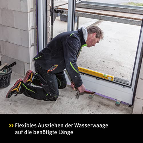 Stabila 188801 - Nivel de burbuja telescópico de 80 - 127 cm Serie 80 T - Ferrotecnia