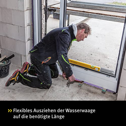 Stabila 188801 - Nivel de burbuja telescópico de 80 - 127 cm Serie 80 T - Ferrotecnia