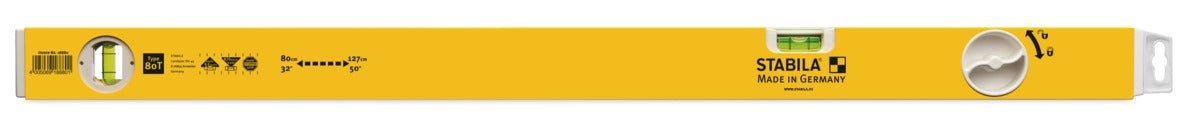 Stabila 188801 - Nivel de burbuja telescópico de 80 - 127 cm Serie 80 T - Ferrotecnia