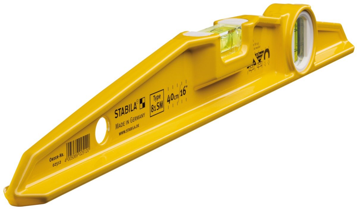 Stabila 25120 - Nivel de burbuja con base magnética Stabila Serie 81SM de 40 cm. - Ferrotecnia