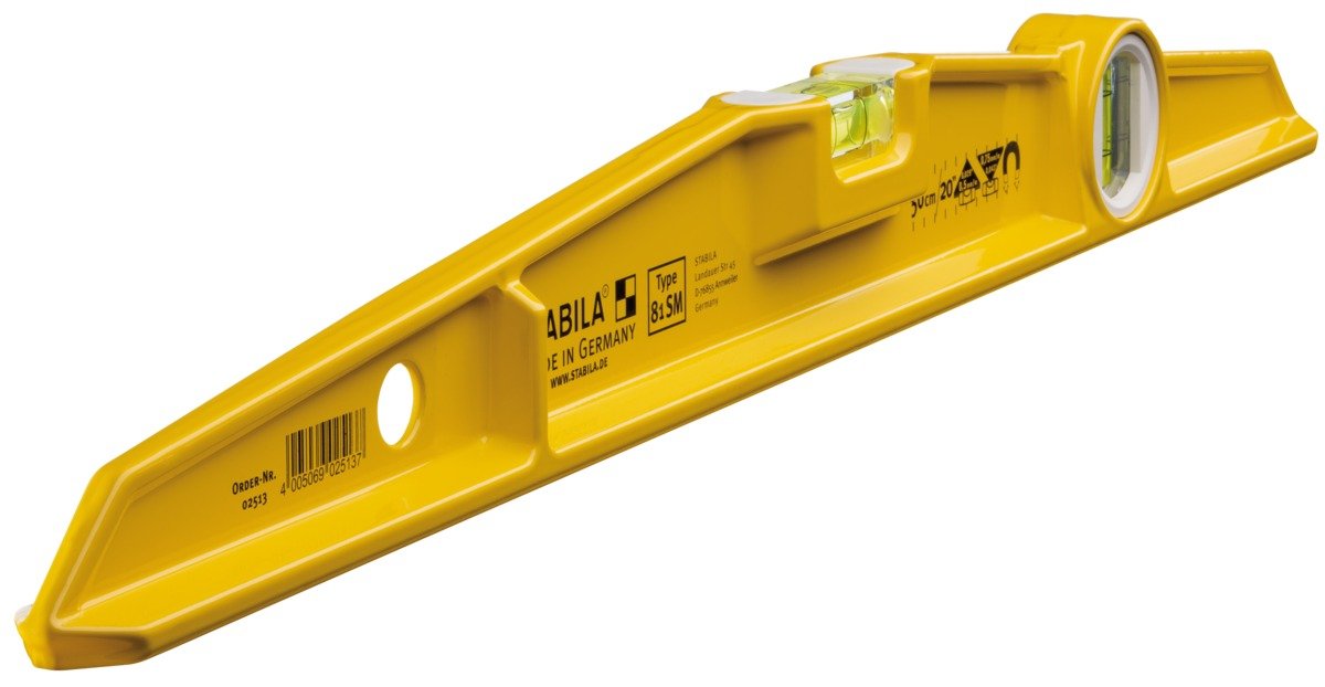 Stabila 25137 - Nivel de burbuja con base magnética Stabila Serie 81SM de 50 cm. - Ferrotecnia